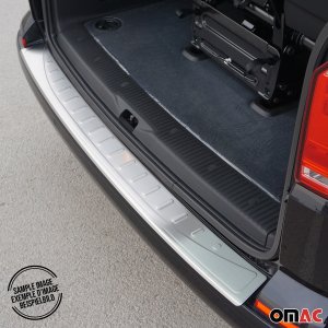 Volkswagen Golf VII Rear Bumper Sill Cover - Omac - Brushed Silver - 2019